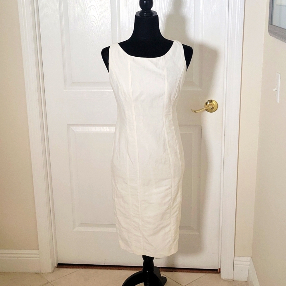Armani Collezoni white midi dress size EU42